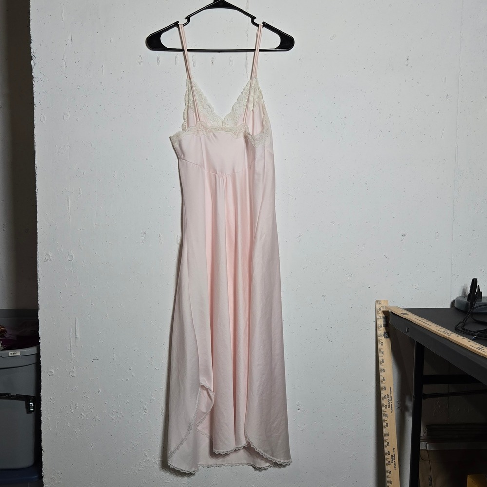 Vintage Barbizon Lace Nightgown Peignoir Slip Set M Coquette Dollette Romantic - Picture 5 of 14